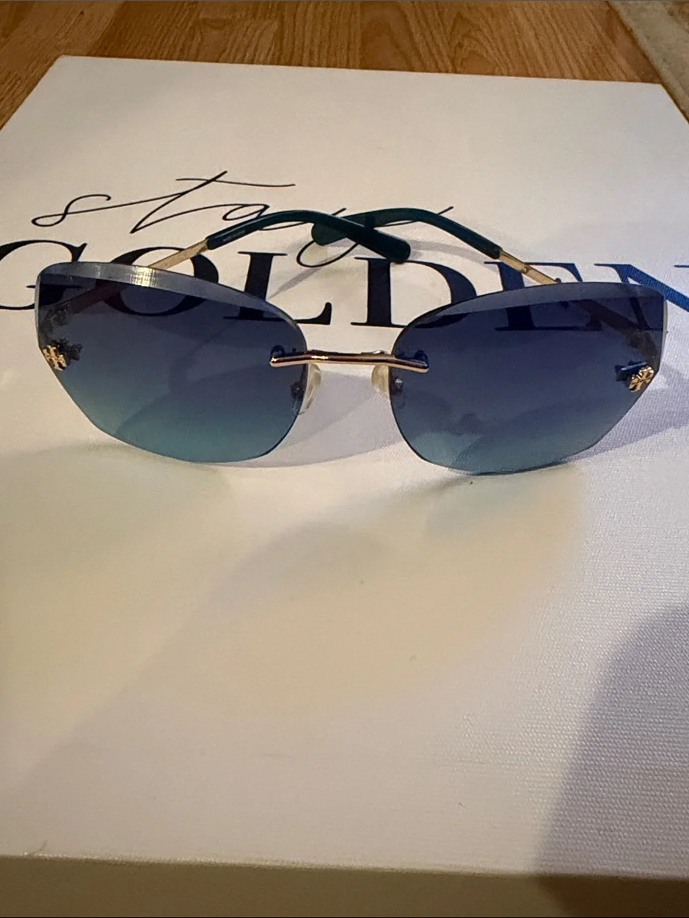 Tory Burch Gradient Blue Sunglasses